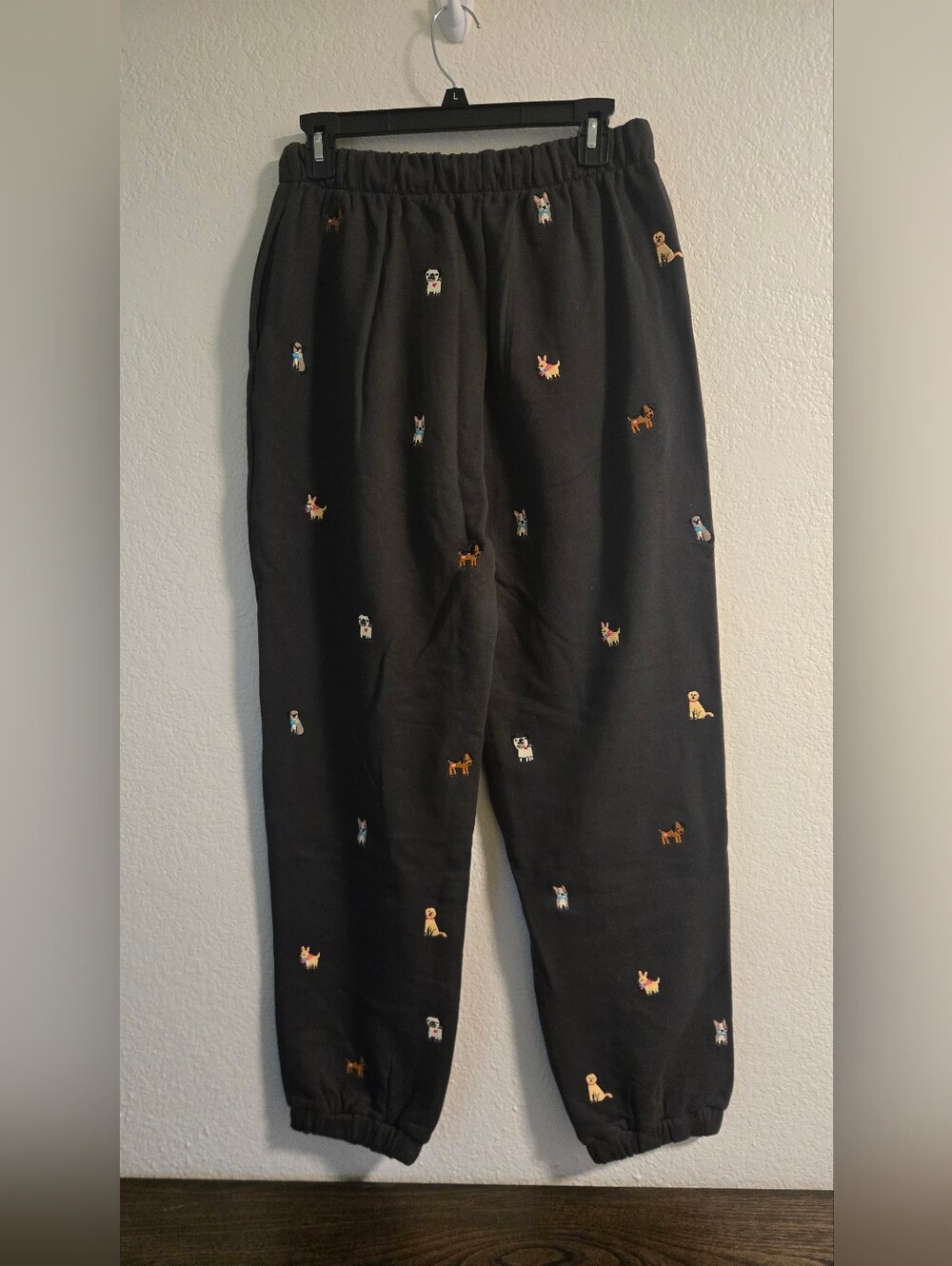 Natural Life Fave Little Things Embroidered Dog Joggers - Picture 3 of 5